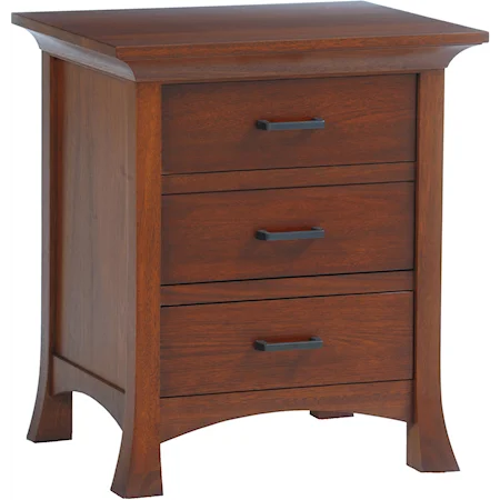 Nightstand with 3 Drawers